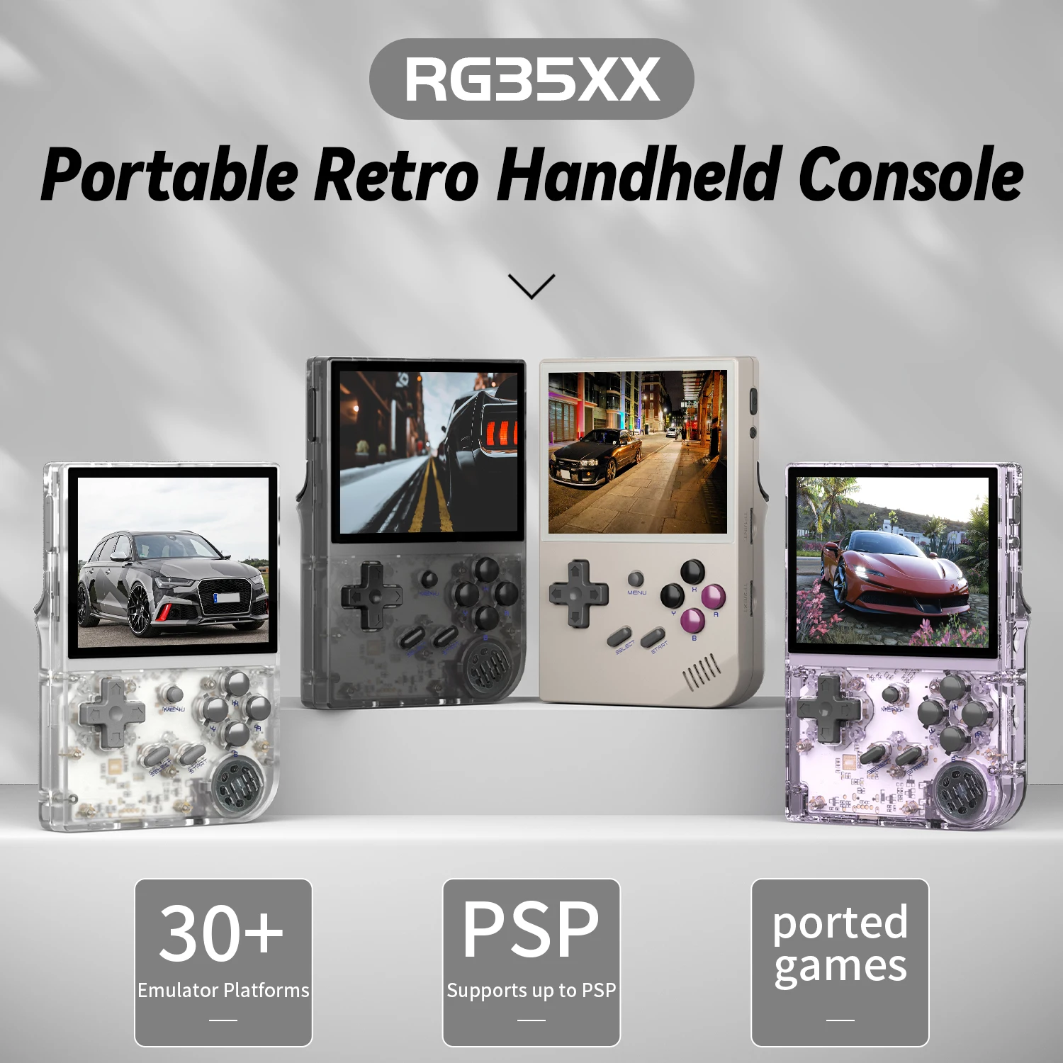 Retro Gaming N64 - Consola de videojuegos portátil RG35XX, sistema