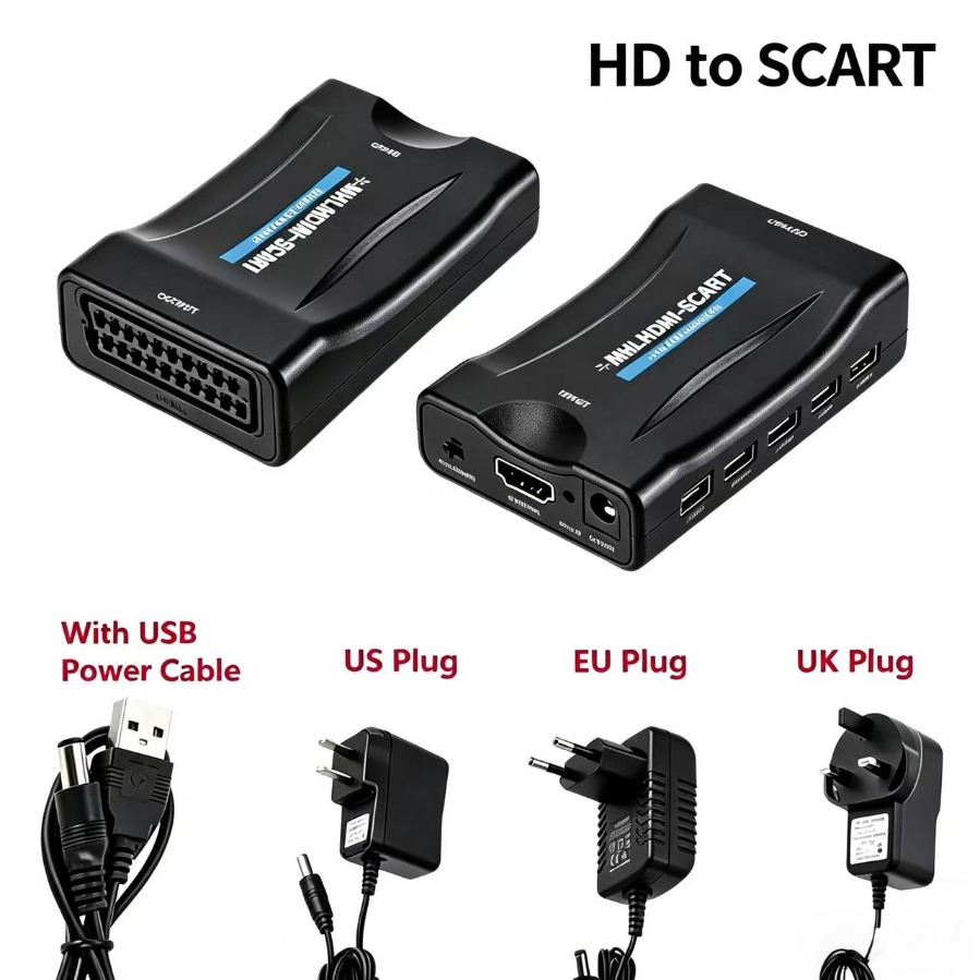 Scart To Hdmi - Convertidor HDMI a Scart 1080P, Adaptador