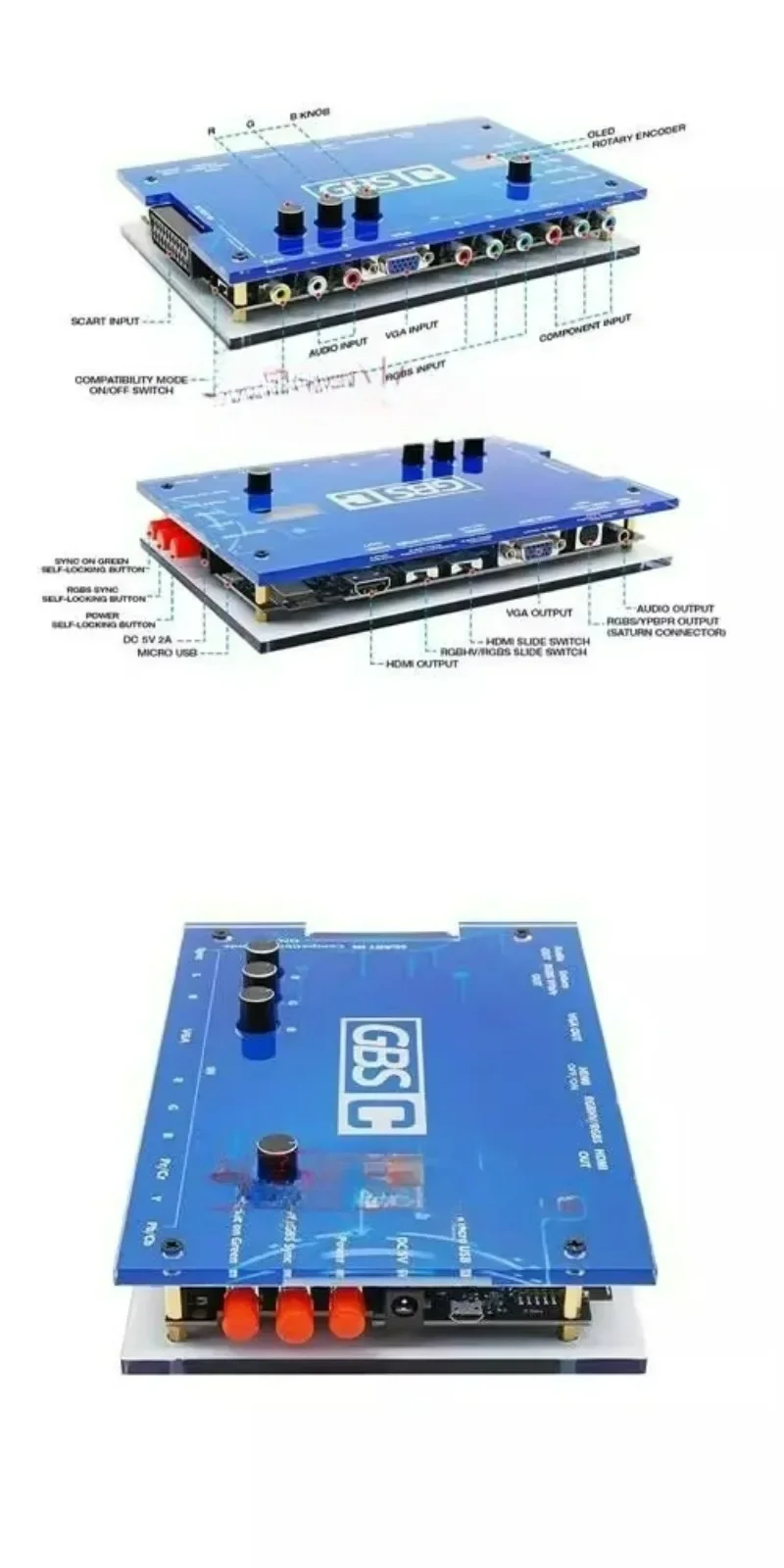 Controlador Convertidor GBS Ap - Scart To Hdmi reseña y precio