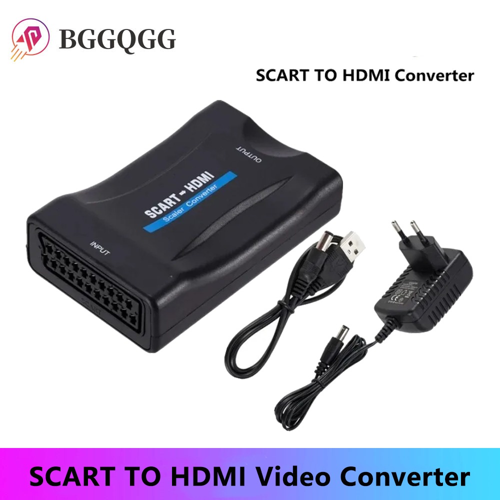 BGGQGG-Adaptador convertidor d - Scart To Hdmi reseña y precio